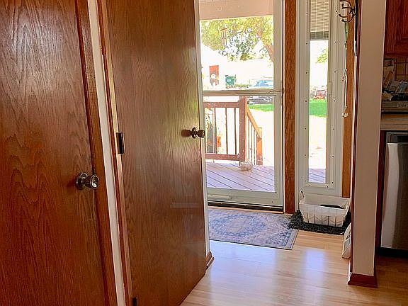 Looking out to front porch.