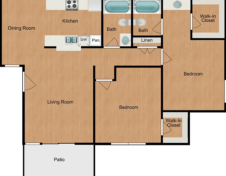 Plan D Floorplan Diagram