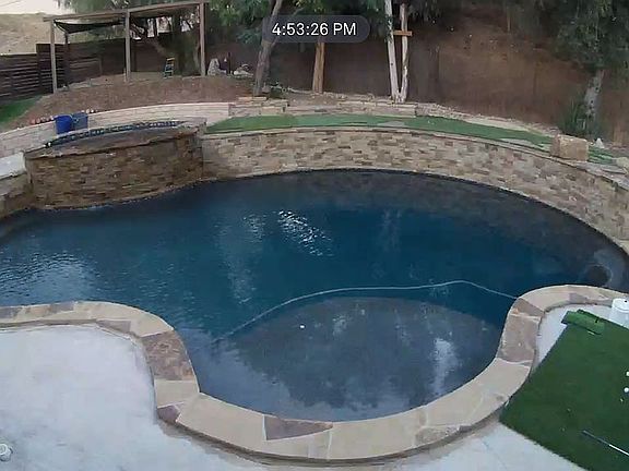 diving rock and waterfall 