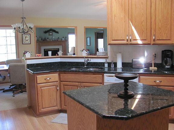 Kitchen overlooking dining