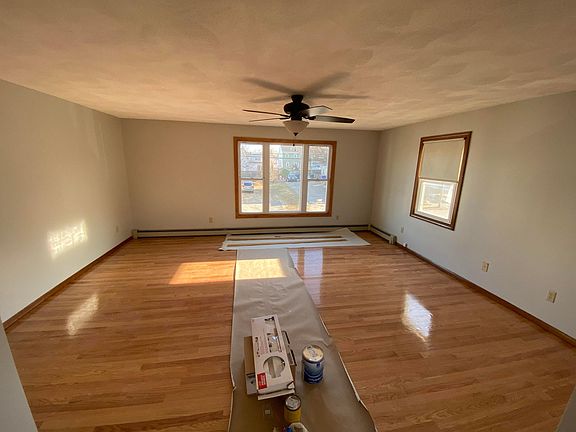 Living Room with new picture window