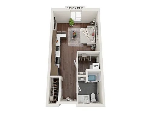 Floor plan Studio MC-NB