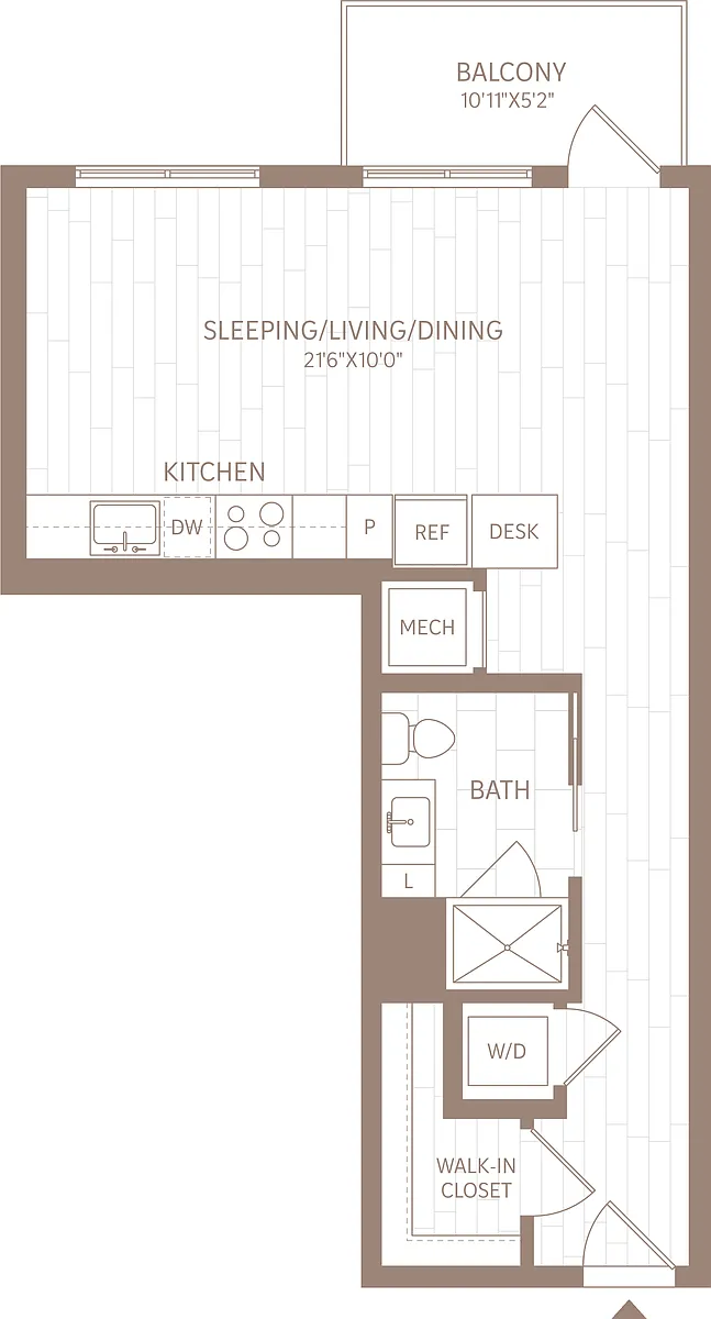 Floor plan Studio-S6
