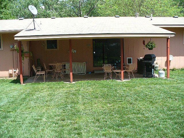 View of the back patio