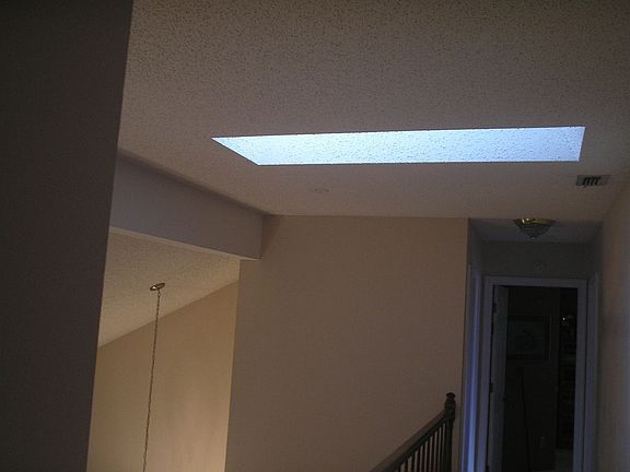Skylight in foyer
