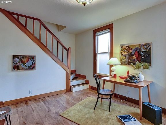 Front entry room and stairs to second floor.