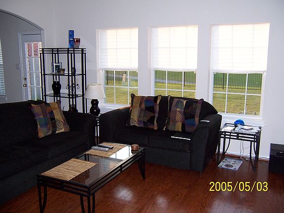 Family room backyard view