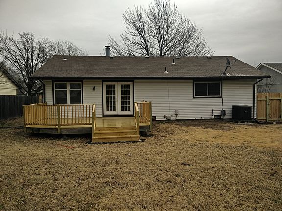 Large deck and fenced yard