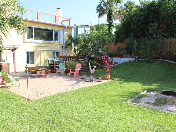Backyard and deck