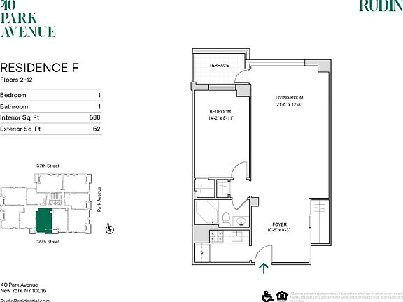 2nd image of 40 Park Ave APT 9F