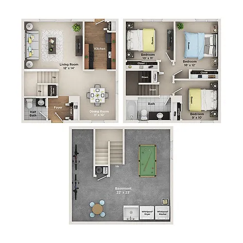 Floor plan 3 Bedroom