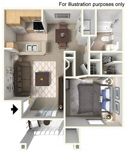 Floor plan Marina (Lower Unit)
