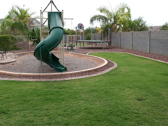 Children's Play area in Backyard