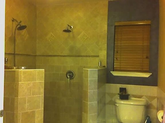 spectacular master bath with open, dual head shower, *accessible* new 2007