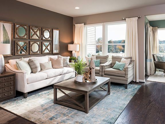 Model Representation - Gathering Room Open to the Kitchen and Optional Sunroom