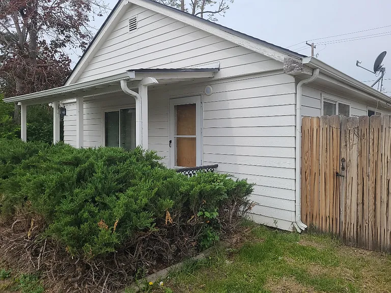 Front yard with covered porch
