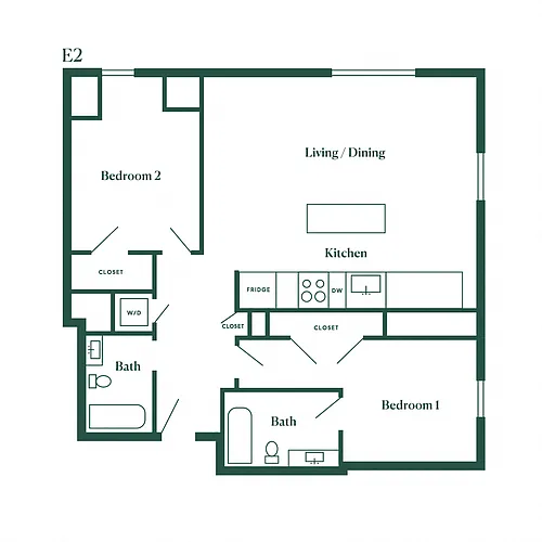 Floor plan E2