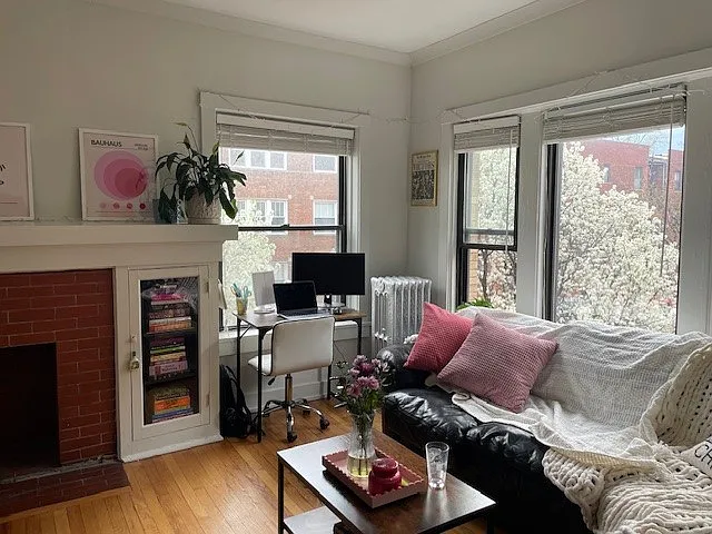 LIVING ROOM WITH SOUTH AND EAST FACING WINDOWS