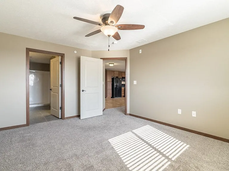 Enjoy ceiling fans in each bedroom.