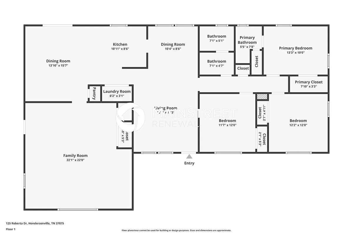Floor Plan - 125 Roberta Dr