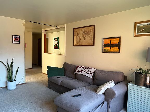 Upstairs: Living room with furniture