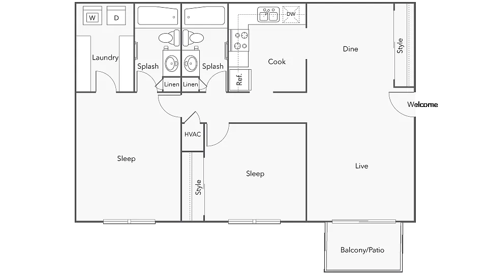 Floor plan Cambridge