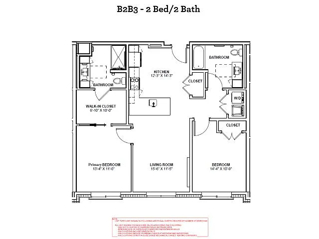 Floor plan B2B3