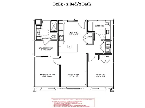 Floor plan B2B3