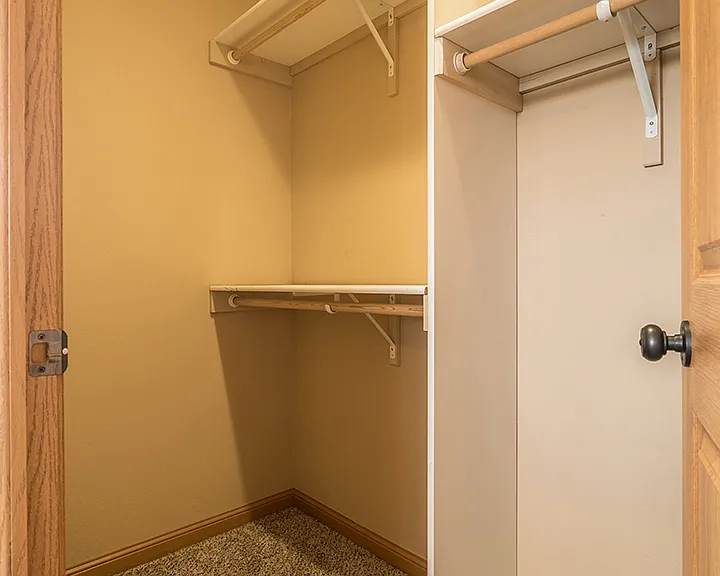 Our closets offer plenty of space for all your storage needs.