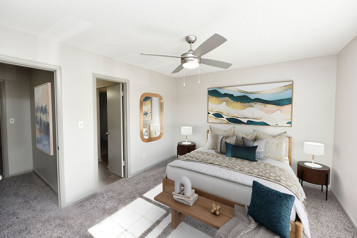 Transform your living with this elegantly designed bedroom, where comfort meets style.