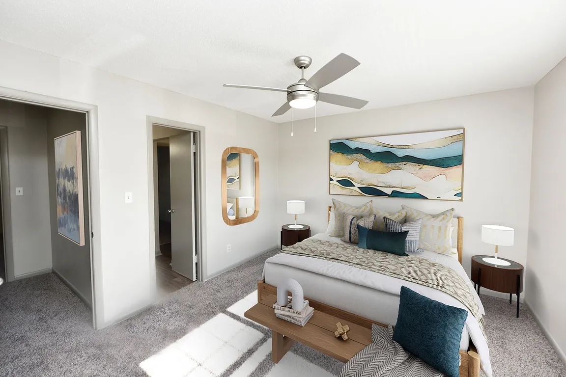 Transform your living with this elegantly designed bedroom, where comfort meets style.
