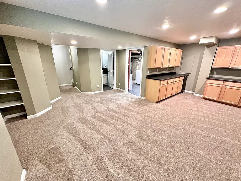 Basement family room.