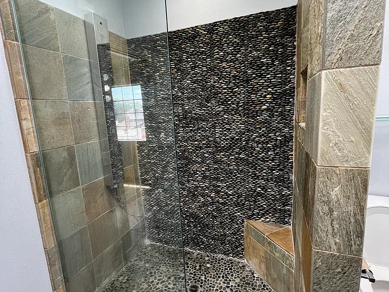 Master shower