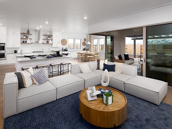 Great Room, Kitchen, Dining Area