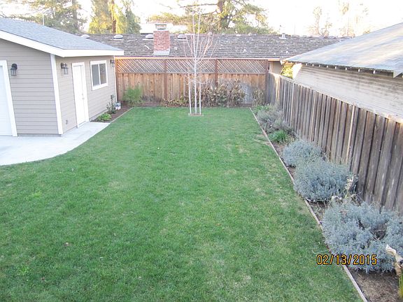 Backyard facing rear