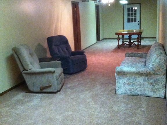 Lower level living area