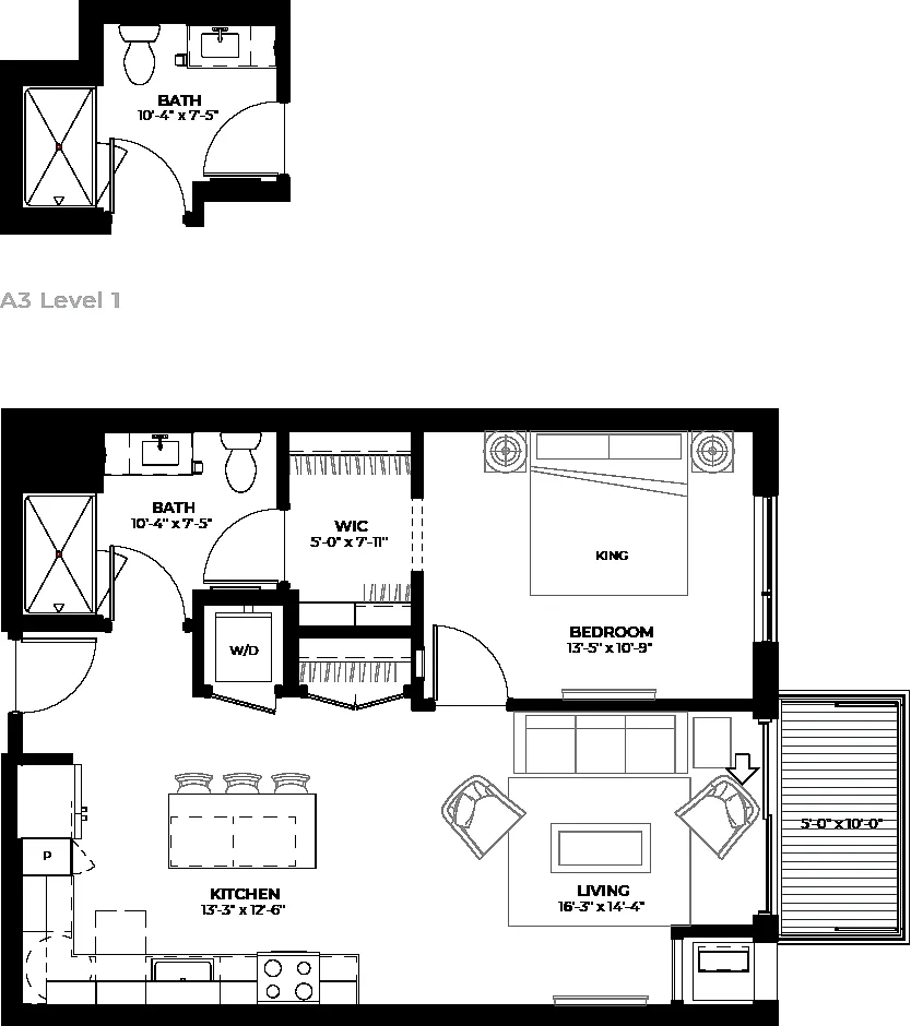 Floor plan Basswood (A3)