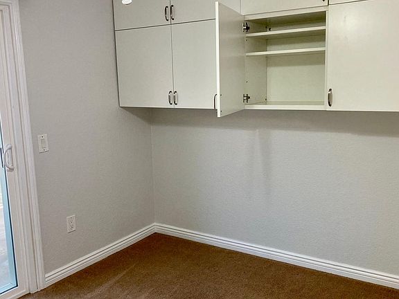 Deep mounted cabinets. Adjustable shelving
