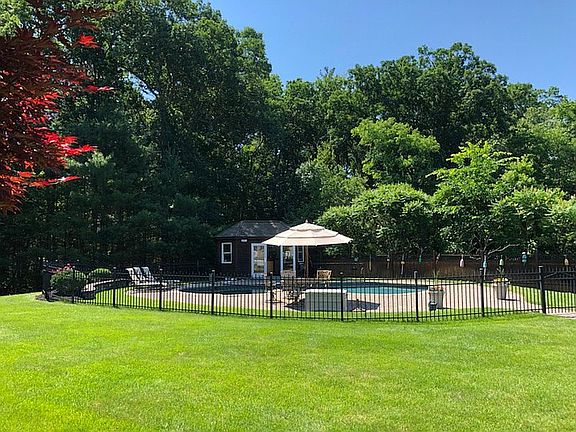 Private back yard and pool