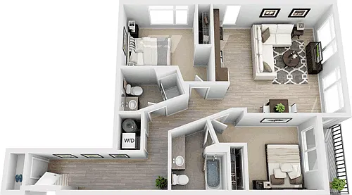 Floor plan B1 - Income Restricted