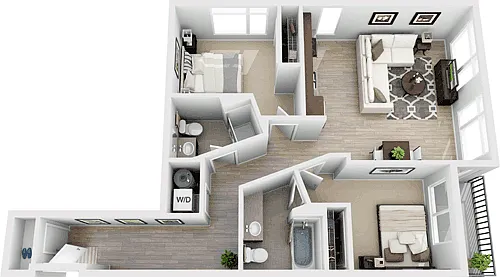 Floor plan B1 - Income Restricted