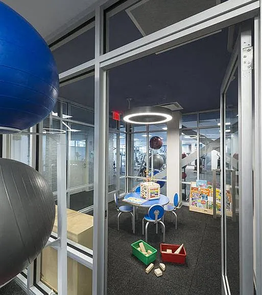 Area to play for our littlest residents in the fitness center