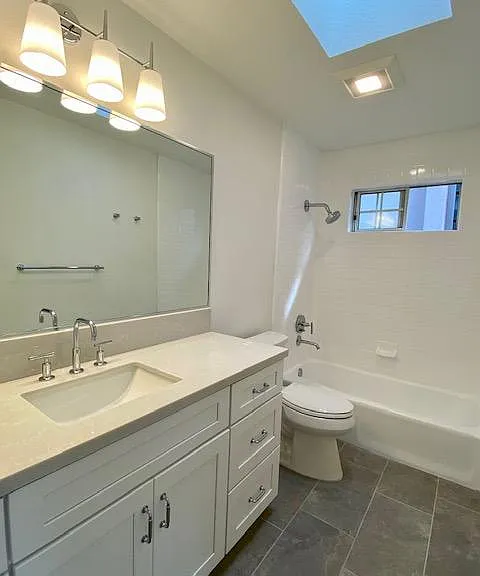 Well lit bathroom 3.