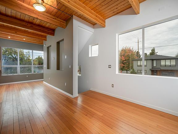 Second-floor dining room/living room