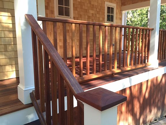 Farmer's porch w/ mahogany