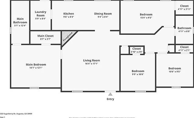 4 bed, 2.0 bath, 1327 sqft, $1,595 — Photo 4