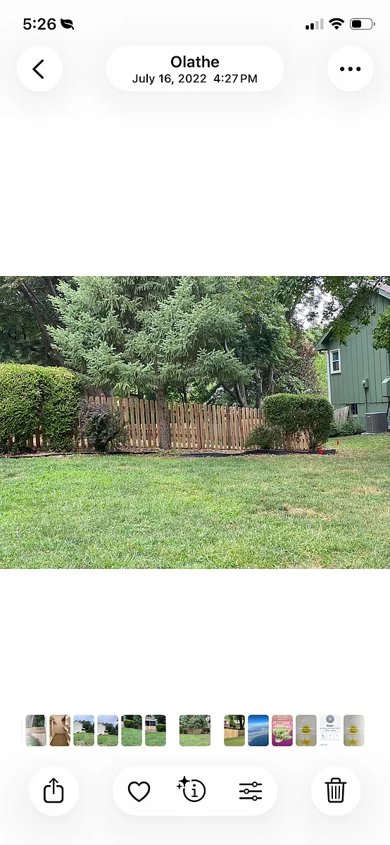 Side view of backyard - 15908 W 124th Ter