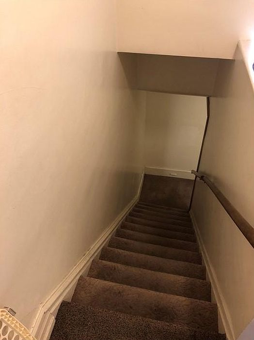 private stairway from 2nd floor landing