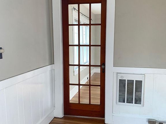 second bedroom/office, nice old glass door