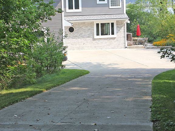 View Down Concrete Driveway